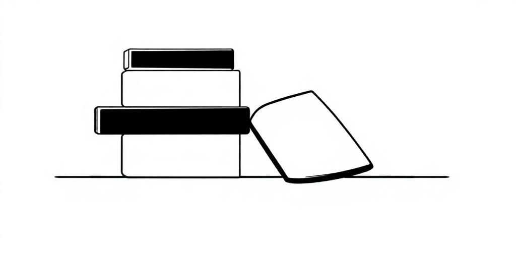 Illustrazione stilizzata di blocchi impilati con uno disallineato
